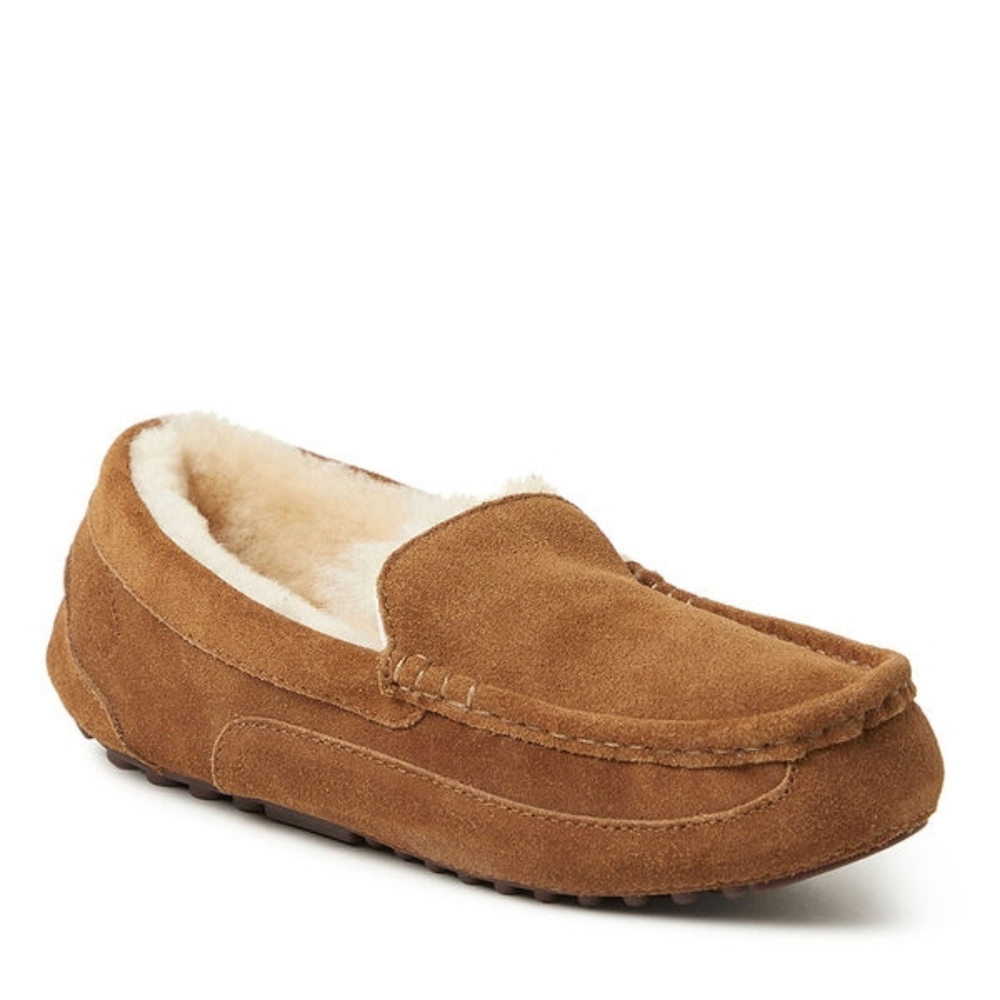Fireside by Dearfoams Melbourne Genuine Shearling Moccasin Slipper